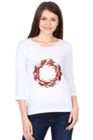 Female Round Neck Full Sleeve Cotton T-Shirt