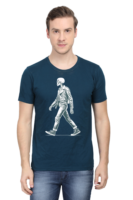 Skeleton Print Cotton T-Shirt