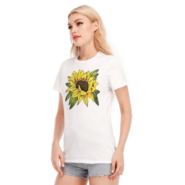 All-Over Print Women's Round Neck T-Shirt | 190GSM Cotton