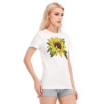 All-Over Print Women's Round Neck T-Shirt | 190GSM Cotton