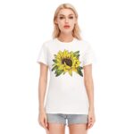 All-Over Print Women's Round Neck T-Shirt | 190GSM Cotton