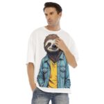 All-Over Print Men's Drop Shoulder T-shirt With Short Sleeve